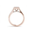 thumbnail image 2 of 3/4 Carat T.W. Diamond Cluster Halo 10kt Rose Gold Engagement Ring, 2 of 4