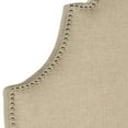 thumbnail image 3 of SAFAVIEH Hallmar Classic Elegant Upholstered Headboard, Twin, Hemp/Silver Nails, 3 of 5