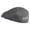 Slate Grey, variant on Fishing Hook Logo Embroidered Big Size Men's Linen Ivy Cap - Khaki 2XL-3XL