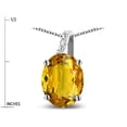 thumbnail image 4 of Star K� Oval 8x6 Genuine Citrine Journey Pendant Necklace, 4 of 9