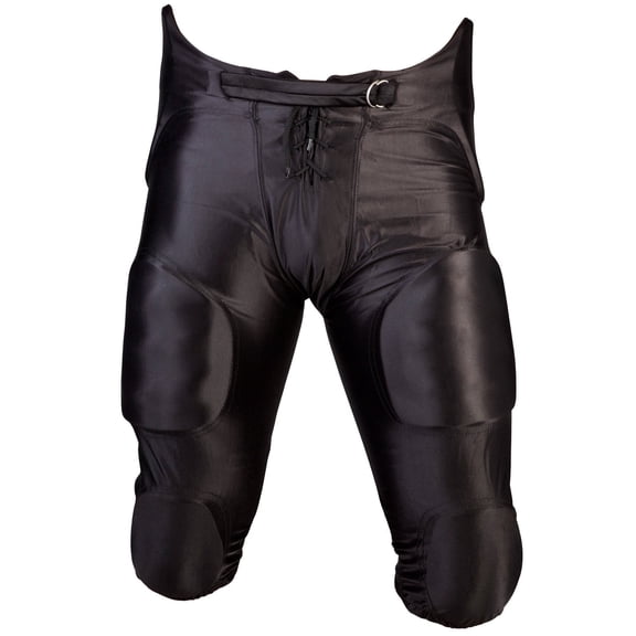 Cramer Adult Football Game Pants, 7 Pads, Black, Large, 1 Pack