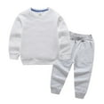 thumbnail image 2 of Godderr Kids Boys Girls 2Pcs Unisex Sweatshirts Jogger Pants Set 2-14Y Toddler Long Sleeve Sweatsuit Sweatpants Outfits Big Kid Fall Winter Track Suits Active Pants, 2 of 5