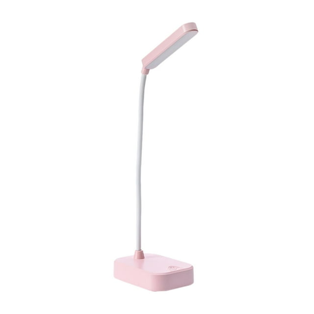 Leodye Lampe de Bureau LED Pliable avec Support pour Téléphone - Veilleuse Rechargeable par USB