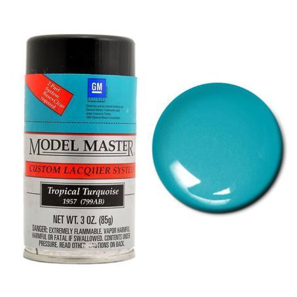Testors Tropical Turquoise, 3oz Spray Paint 28114 ^
