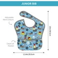 thumbnail image 4 of Hirioo Pirate Marine Animals for Baby Waterproof Pocket Bib Adjustable Closed for Babies Toddlers with Large Pocket 6-24Months, 4 of 8