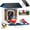 Dark blue, variant on Smart Bird Feeder with Camera Solar Powered 2K HD Bird Camera Feeder with AI Bird Identification Outdoor Camera Bird Feeder Birdhouse with Camera 64G TF Card for Bird Lover