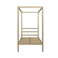 thumbnail image 3 of DHP Modern Metal Canopy Platform Bed Frame, Twin, Gold, 3 of 13