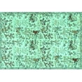 thumbnail image 1 of Ahgly Company Indoor Rectangle Animal Turquoise Blue Traditional Area Rugs, 2' x 3', 1 of 4