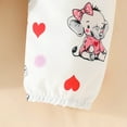 thumbnail image 4 of WOYY Infant Girl's Outfits Cartoon Print Long Sleeved Romper Pants Headband Clothes Sets, 4 of 6