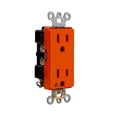 thumbnail image 3 of ENERLITES Isolated Ground Electrical Outlet, Industrial Grade Receptacle, 15A/125VA, 5-15R, 61500-IG-O, Orange, 3 of 3