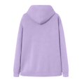 thumbnail image 6 of Akiihool Crewneck Sweatshirt Men Mens Slim Fit Unisex Letter Print Hooded Pullover Pocket Sweatshirt (Light Purple,XXXL), 6 of 7