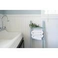 thumbnail image 3 of BarnwoodUSA Rustic Farmhouse 3ft Robins Egg Blue Wooden Decorative Bookcase Picket Display Ladder, 3 of 5