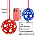 thumbnail image 3 of Harikaji Horse Treat Ball Hay Feeder Toy, Goat Pony Feeder Ball Hanging Feeding Toy for Horse Goat Sheep Relieve Stress Pink, 3 of 7