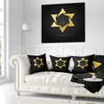 thumbnail image 3 of Designart Luxury Golden Star - Abstract Throw Pillow - 16x16, 3 of 5