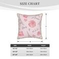 thumbnail image 4 of ZNDUO Cute Pink Parisian Style Throw Pillows, Throw Pillows for Couch-Indoor Decorative Pillows,16"x16", 4 of 8