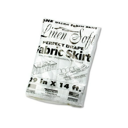 

Table Set Linen-Like Table Skirting 29 x 14ft White