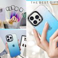 thumbnail image 5 of for iPhone 15 Pro Max Case, Luxury Ultra Slim Gradient Glitter Clear Protective Soft TPU Bumper Shockproof Protective Lightweight Anti-scratch for iPhone 15 Pro Max Phone Case Cover, Lightblue, 5 of 6