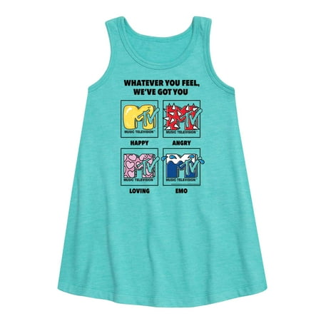 

MTV Logo - Whatever You Feel We ve Got You - Toddler and Youth Girls A-line Dress