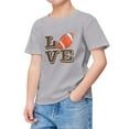 thumbnail image 2 of Likimi Toddler Kids Boys T-Shirt Short Sleeve Print Crewneck Tees Breathable Comfortable Loose Spring Summer Tops Size 10-11 Years Grey, 2 of 4