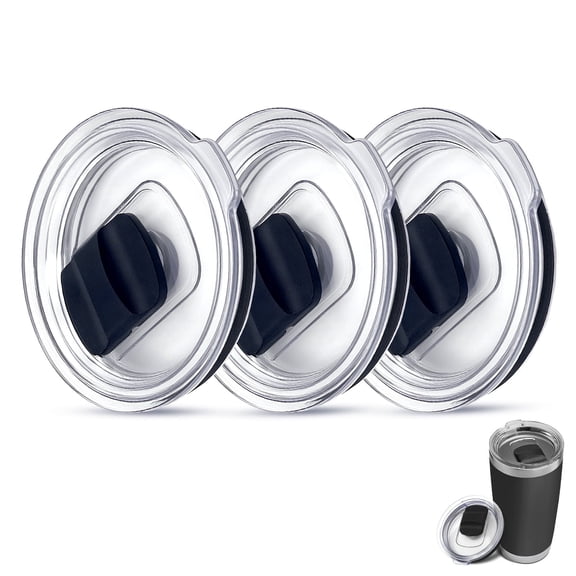 20 oz Tumbler Lid for Yeti,3 Pack Replacement Lids Compatible with YETI 20 oz Tumbler, 10/24 oz Mug & 10 oz Lowball,Dishwasher Safe & BPA Free