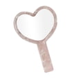 thumbnail image 5 of Unique Bargains 1Pc Lady Heart Shape Handheld Mirror for Business Travel Pink, 5 of 5