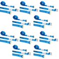 thumbnail image 2 of US Cargo Control E-Track Cam Buckle Straps (10-Pack) 2 Inch x 20 Foot Heavy Duty Blue E-Track Straps with 4 Foot Fixed End and Spring E-Fittings, 833 lbs. Working Load Limit, Logistic Tiedowns, 2 of 4