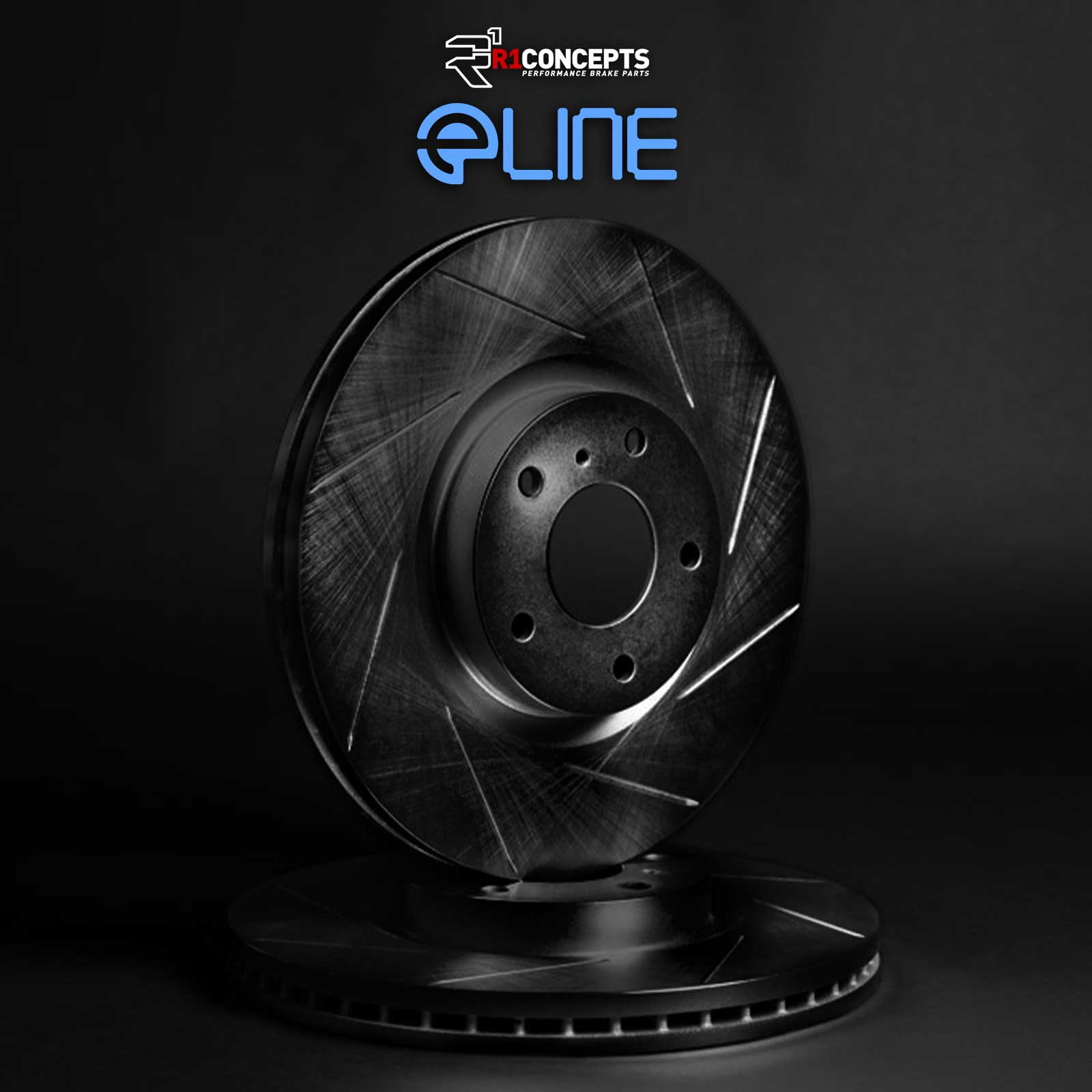 R1 Concepts Kit Dischi Freno Anteriori Carbon Series - Rotori In Ghisa G3000 Antiruggine - Specifiche OEM Per Prestazioni Di Arresto Superiori - WDPN1-80032