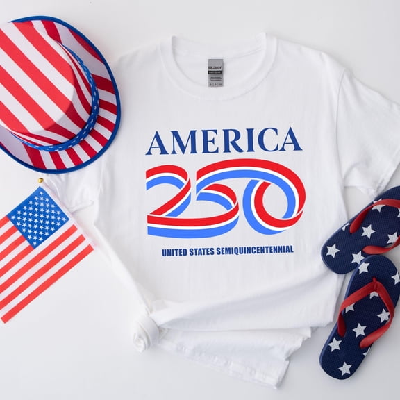 250th America Anniversary Shirt, Retro US 250 Years Sweatshirt, Independence Day, Patriotic Tee with USA Flag Illustrated