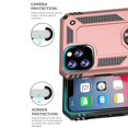 thumbnail image 5 of iPhone 11Pro 5.8 inch Case, Dteck Magnetic Shockproof Adsorption Hard Armor Ring Holder For Car Mount with Kickstand/Military Grade Drop Case For Apple iPhone 11 Pro 5.8", Rosegold, 5 of 8