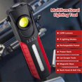 thumbnail image 2 of Multifunctional LED COB Flashlight with Window Breaker,1200 Lumens Magnet Outdoor Handheld Emergency, 2 of 5