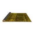 thumbnail image 2 of Ahgly Company Indoor Square Oriental Yellow Industrial Area Rugs, 6' Square, 2 of 4