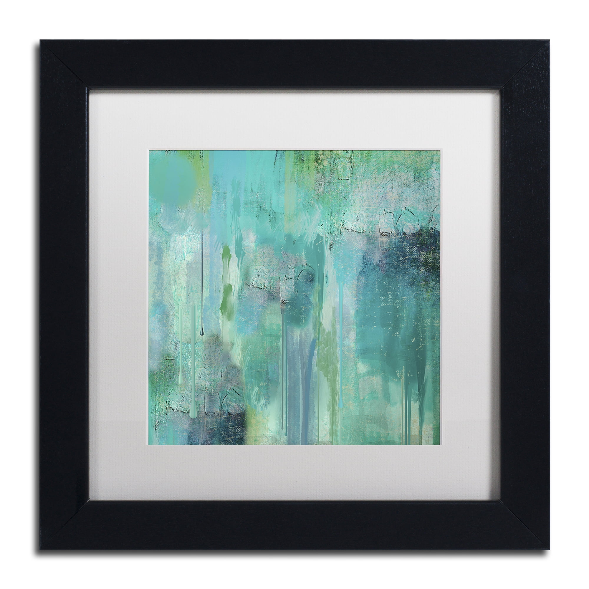 Color Bakery 'Aqua Circumstance II' Matted Framed Art