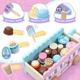 thumbnail image 4 of Set Atoylink Pretend Play de madera con forma de carrito de helados, 4 of 7