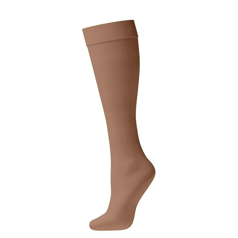 Womens Nylon Dress Socks 6 Pairs Ladies Trouser Sock Soft Sheer