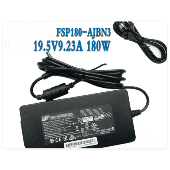 180W 19.5V 9.23A Charger FSP180-AJBN3 for Clevo P955ER/Sager NP8851 5.5*2.5mm Power Adapter