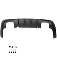 thumbnail image 4 of Ikon Motorsports Rear Diffuser Compatible With 2015-2023 Dodge Challenger IKON V2 Style Matte Black PP Rear Bumper Lip Spoiler Diffuser Shark Fins, 2016 2017 2018 2019 2020 2021, 4 of 7