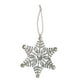 thumbnail image 2 of Adornos navideños, colgante de copo de nieve de metal para Navidad, decoración para árbol de Navidad, adornos navideños de copo de nieve con diamantes de imitación, colgante de copo de nieve de metal, 2 of 6