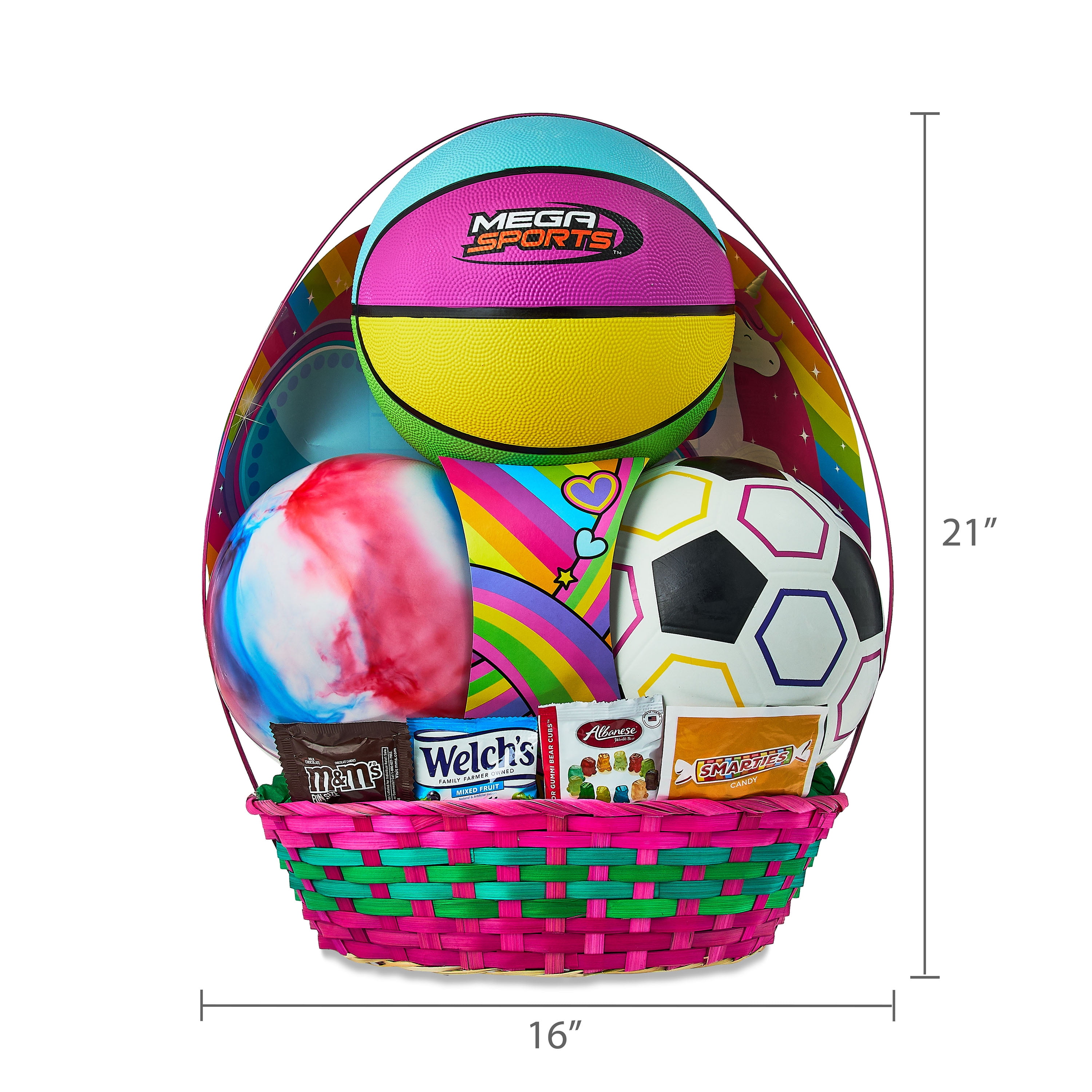 3 Ball Girls Easter Basket Gift Set