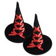 thumbnail image 1 of 2 uds sombrero de bruja de Halloween cinta de terciopelo dorado sombrero de bruja vestido de graduación para adultos sombrero de bruja, 1 of 5