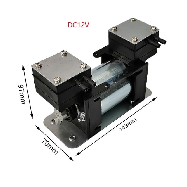 High Positive Negative Pressure Vacuum Pump Large Beauty Instrument Mute Double Head Diaphragm Pump Micro Air Pump