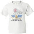thumbnail image 3 of Inktastic My Daddy Loves me to the Moon and Back Elephant Family Youth T-Shirt, 3 of 5