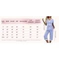 thumbnail image 4 of MINTREUS Women's Pajama Sets Short Sleeve Shirt and Capri Soft Pajama Sets with Pockets S-4XL, 4 of 6