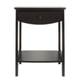 thumbnail image 4 of Wulawindy Double-Layer Coffee Table Wood Brown, 2 Drawer Sofa Side Table, Bedside Table 17.32 X 17.32 X 21.85 Inches, 4 of 8