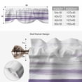 thumbnail image 6 of Purple Gray White Tie Up Valance Curtains for Windows, Kitchen Curtains Window Treatments, Retro Country Abstract Mottled Texture Short Window Shades Valances for Bedroom Bathroom Cafe 42"x12", 6 of 8