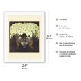 thumbnail image 2 of The Seller of Calla Lilies (El Vendedor De Alcatraces) - From an Original Color Painting by Diego Rivera c.1941 - Fine Art Rolled Canvas Print 20in x 26in, 2 of 4