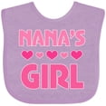 thumbnail image 3 of Inktastic Nana's Girl Grandchild Girls Baby Bib, 3 of 4