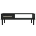 thumbnail image 3 of vidaXL Coffee Table SENJA Rattan Look Black 100x55x33 cm Solid Wood, 3 of 5