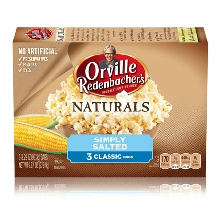 Orville Redenbacher's Naturals Simply Salted Popcorn, 3.29 Oz., 3