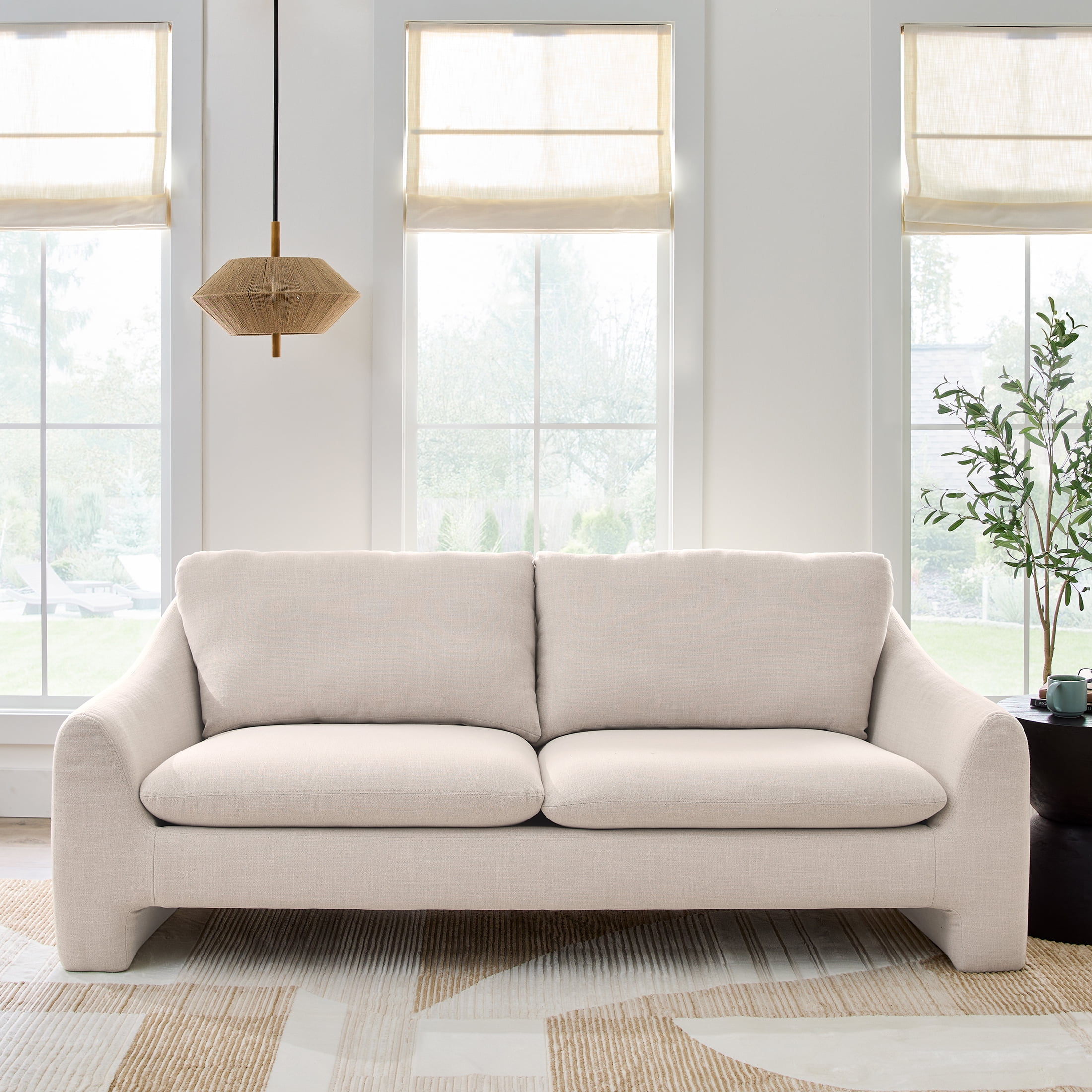 Better Homes & Gardens 83.86" Emerson Sofa, Cream