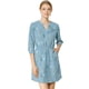 thumbnail image 1 of Vestido Allegra K Para Mujer Estampado Floral Cierre De Botón Escote En V Bolsillos Laterales Azul XS, 1 of 6